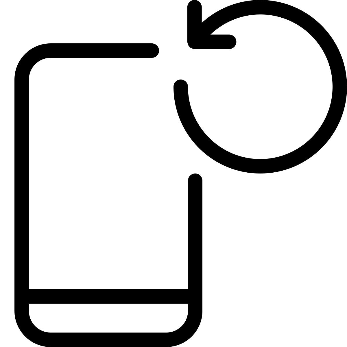 smartphone refresh icon