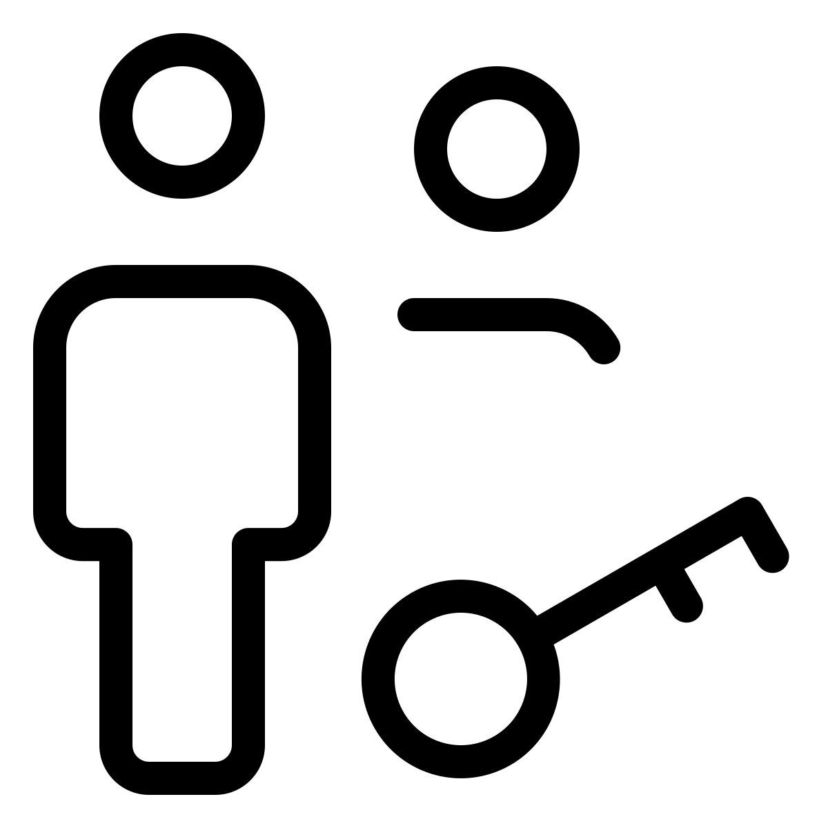clé de groupe icon