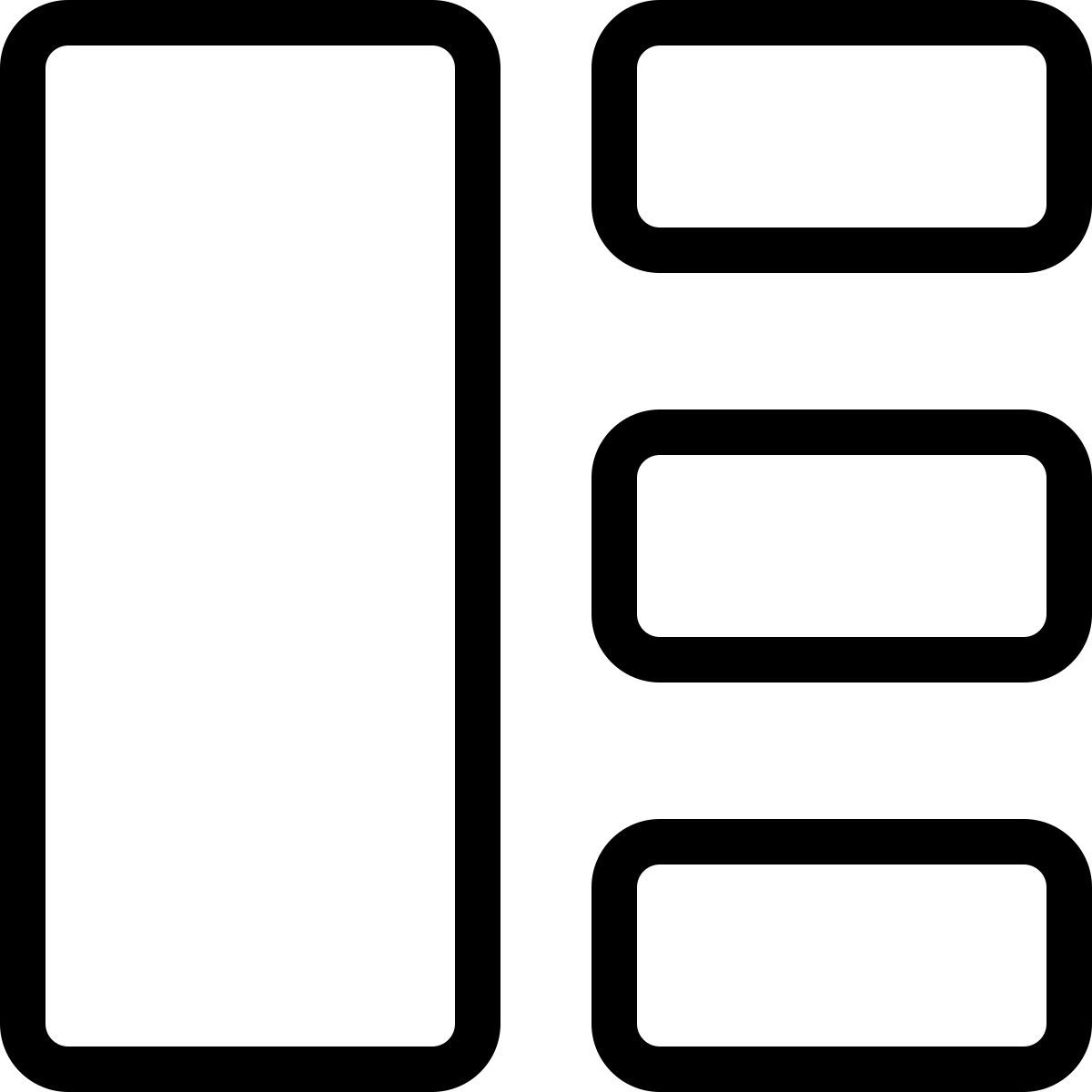 vertikales layout icon