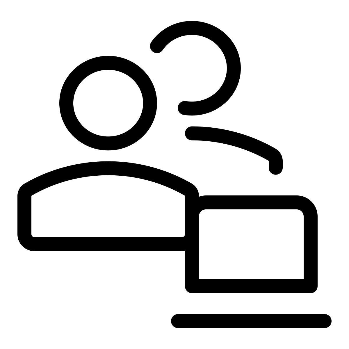laptop users icon