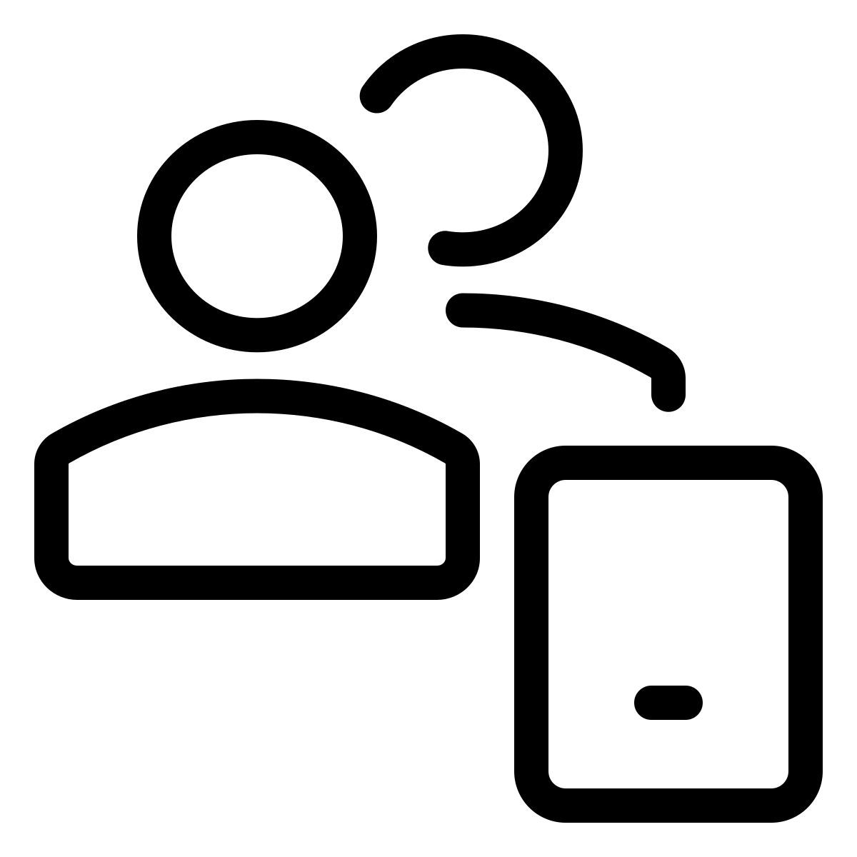 usuarios de teléfonos inteligentes icon