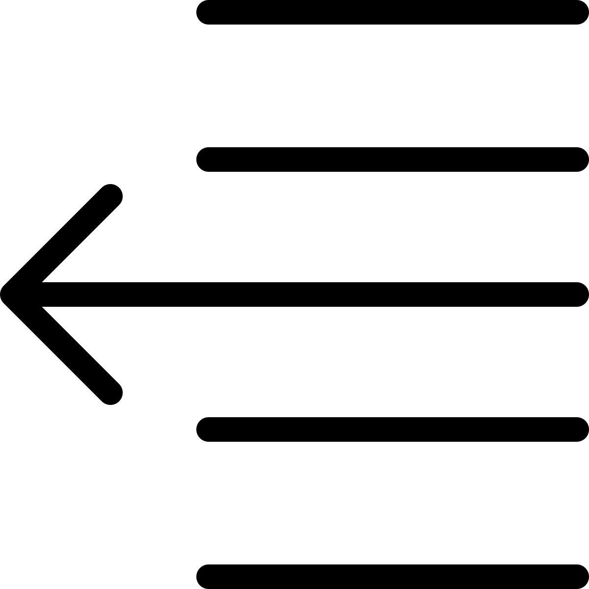 Deslocar texto para a esquerda icon