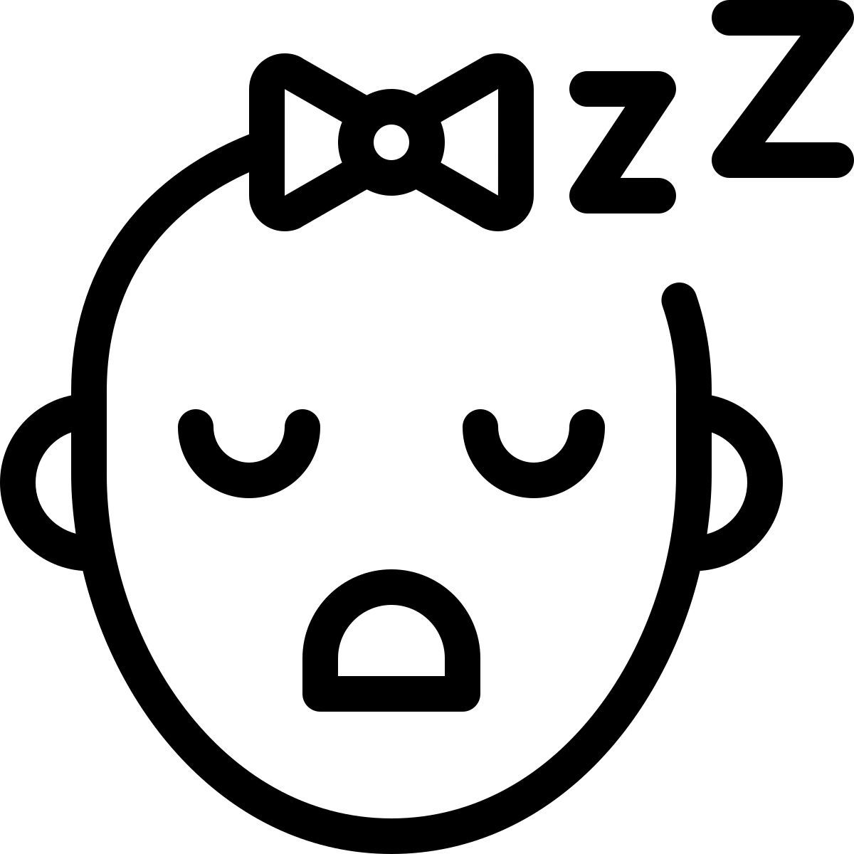 niña durmiendo icon
