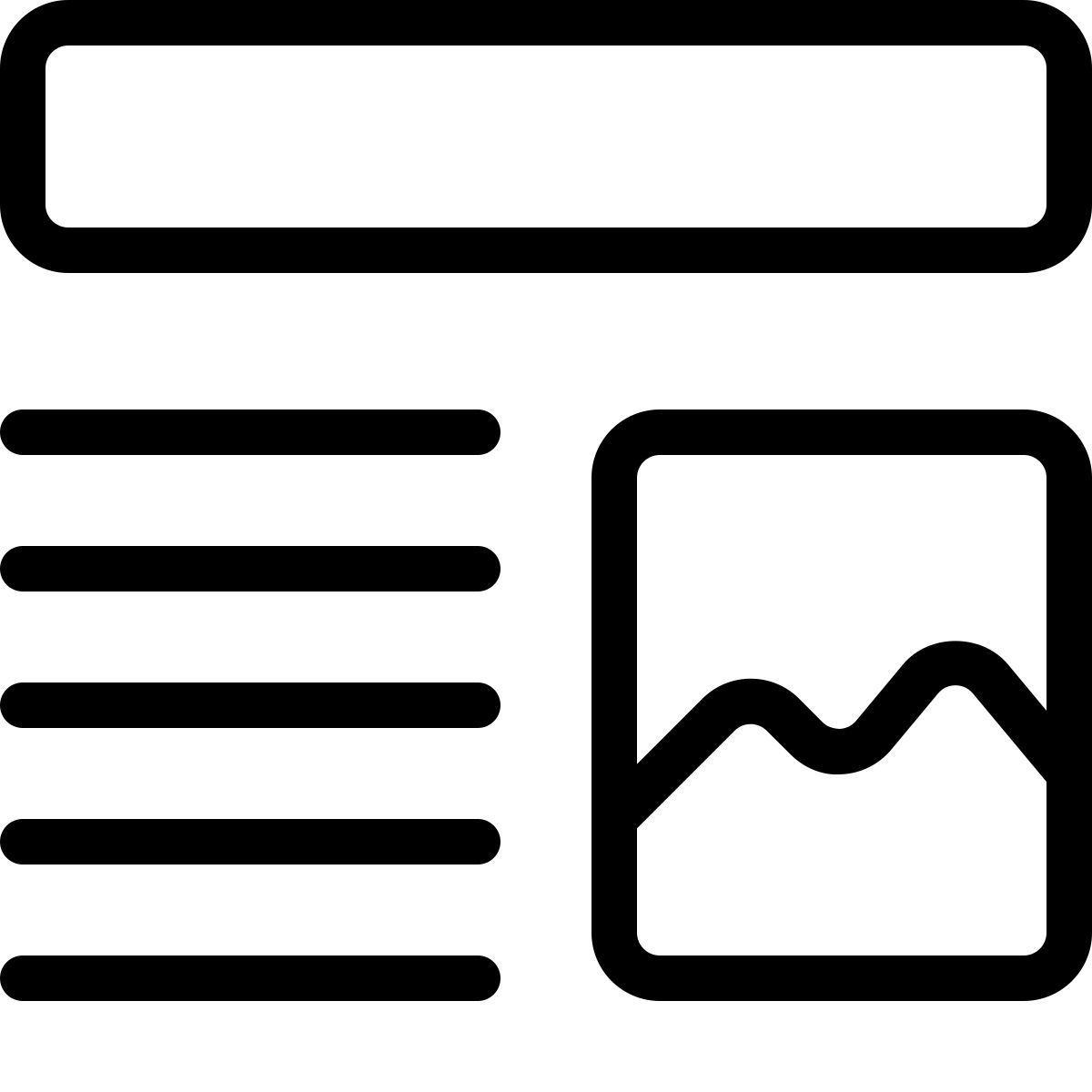 article de presse avec image icon