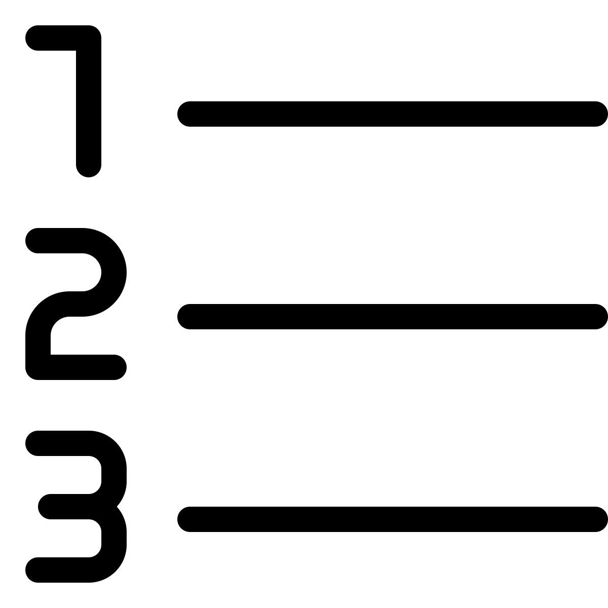 numbered list icon