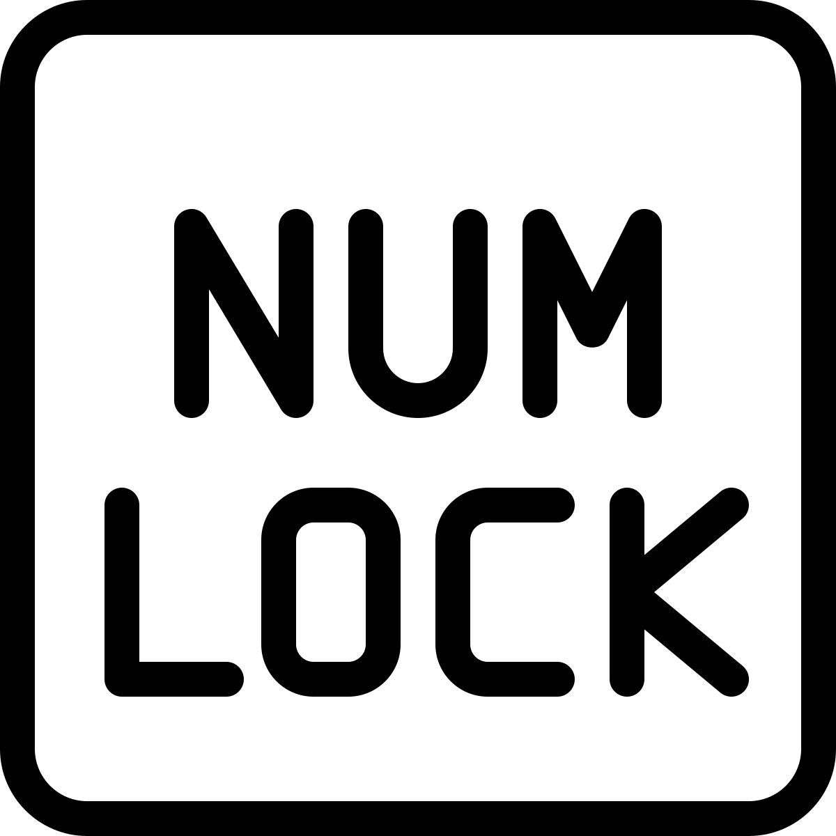 num lock icon