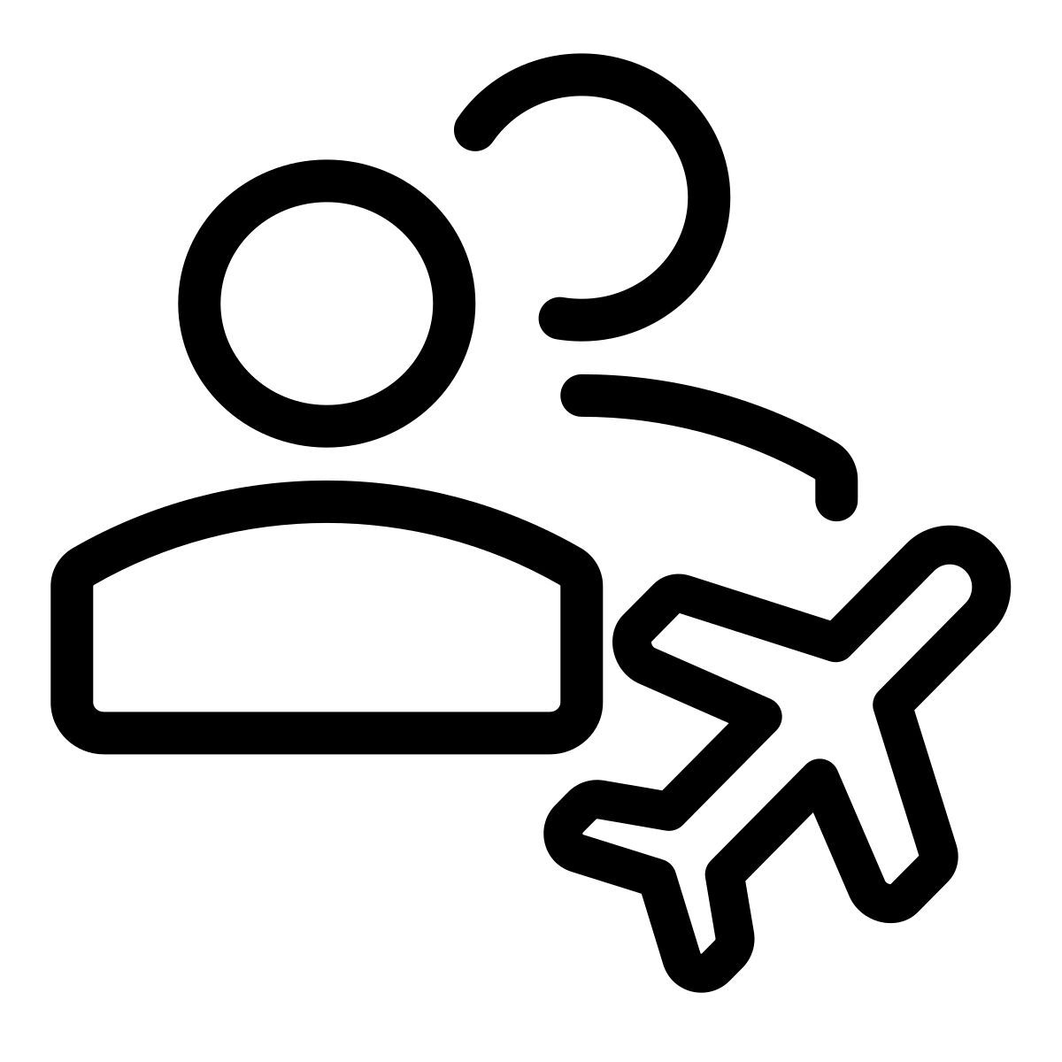 flight passengers icon