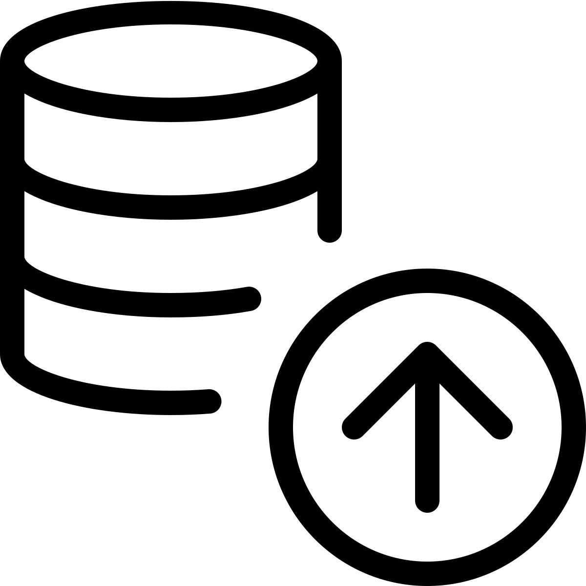 database upload icon