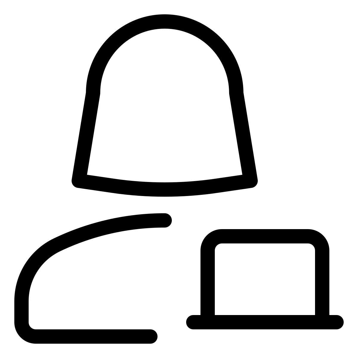laptop user icon