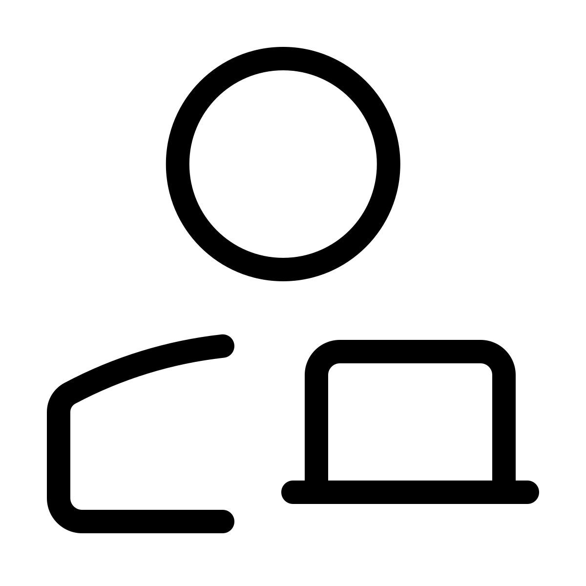 laptop user icon