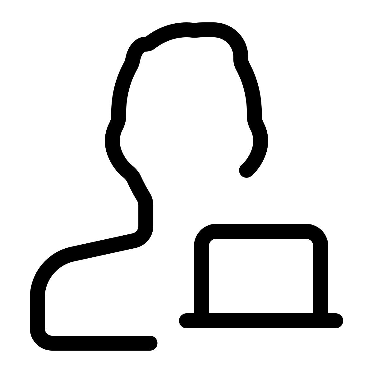 laptop user icon