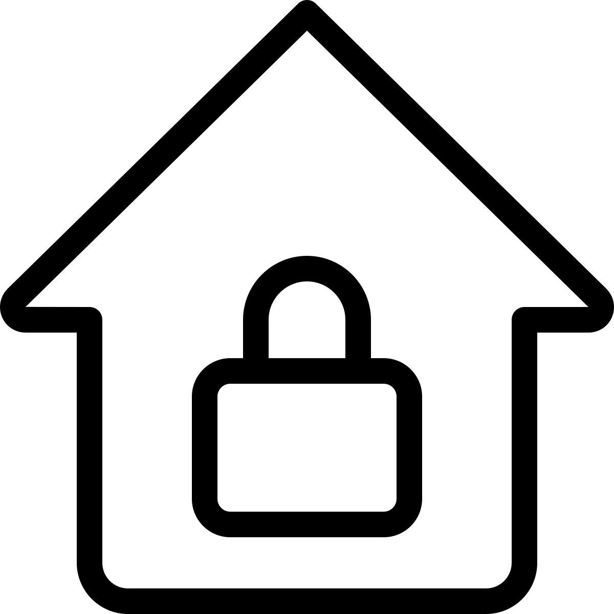 sicherheit zu hause icon