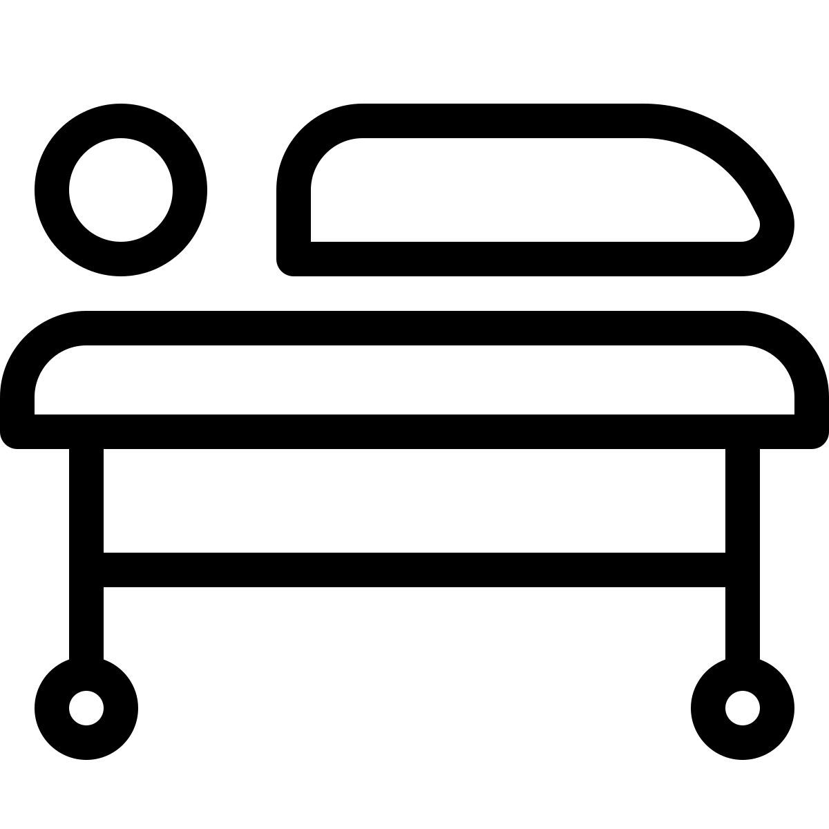 patient on bed icon