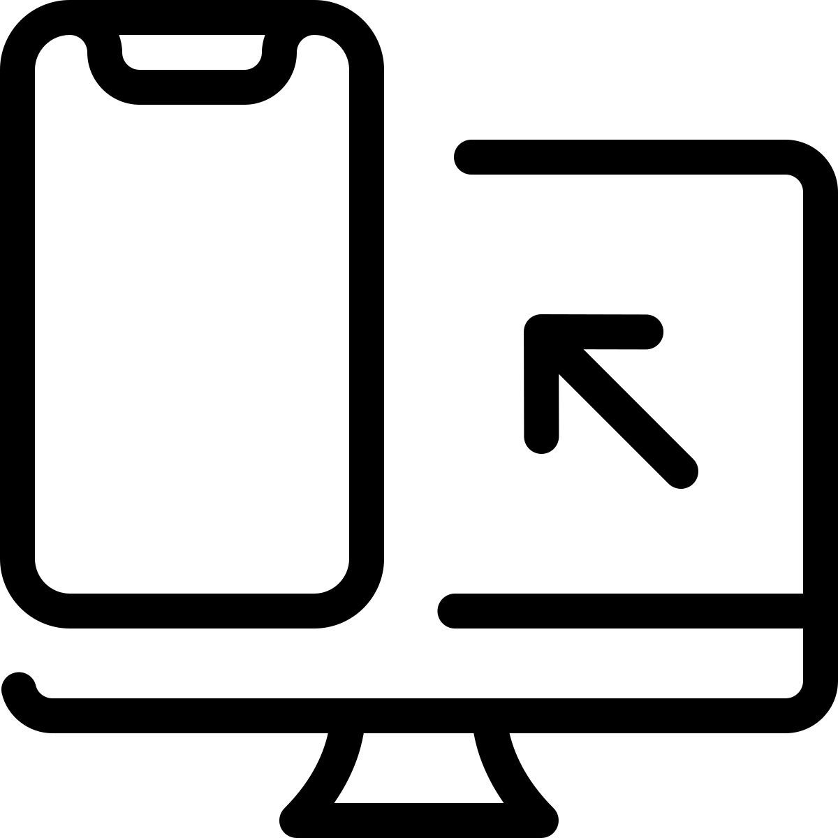computer to phone icon