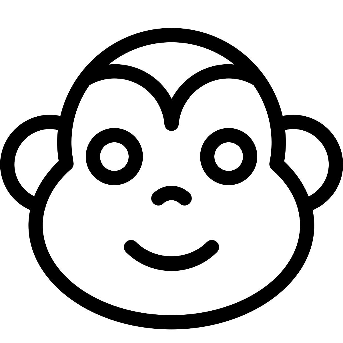 emoji singe heureux icon