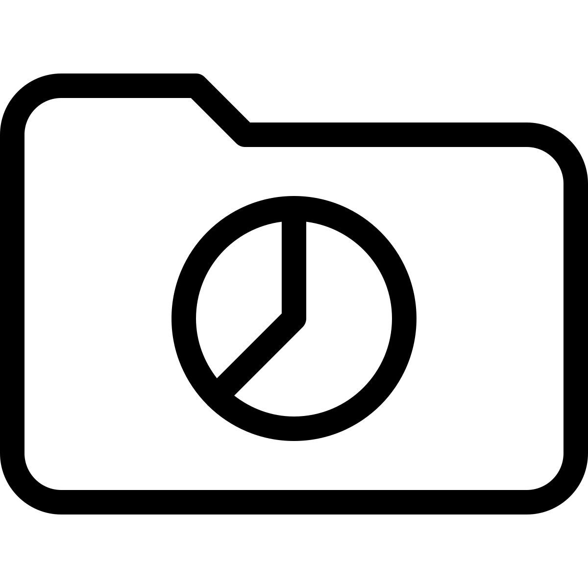cartella grafico a torta icon