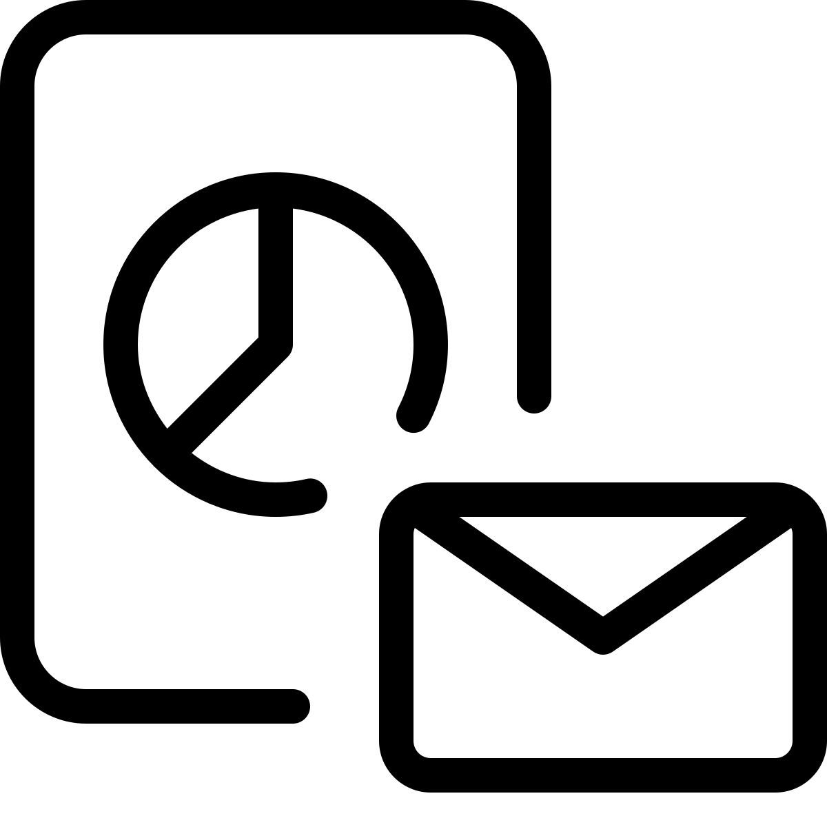 이메일 파이 차트 icon