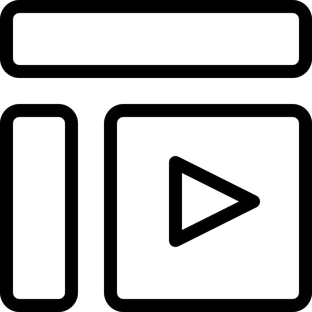 contenu vidéo icon
