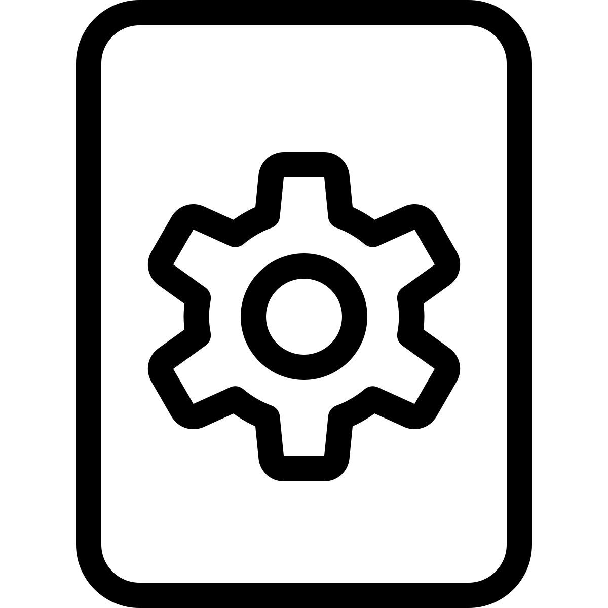 tablet settings icon