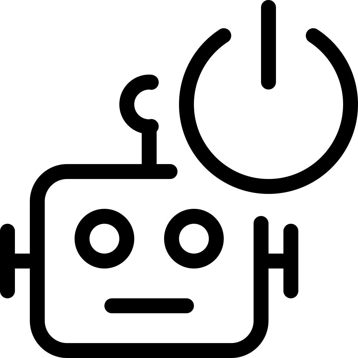 robot power button icon