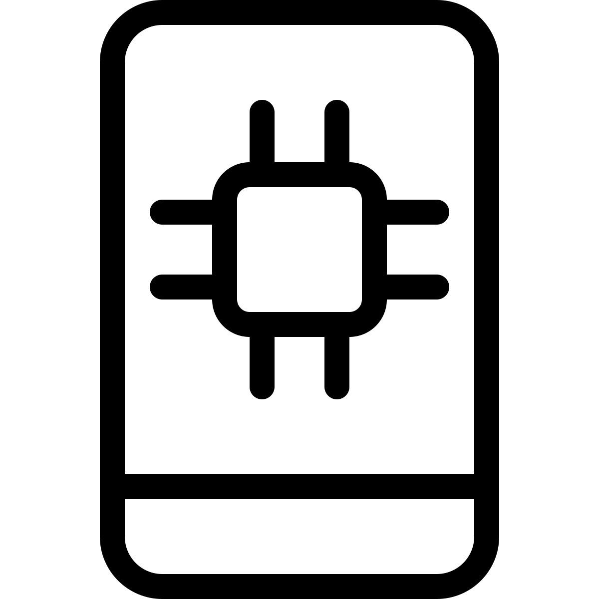 procesador móvil icon