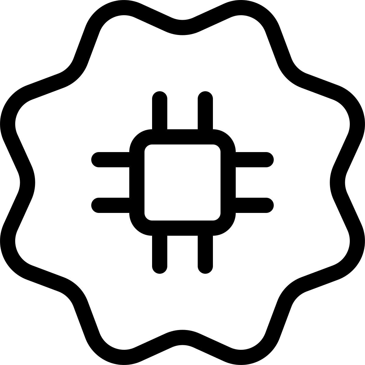 Adesivo del processore icon