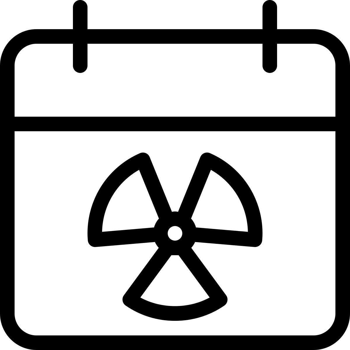 nuclear calendar icon