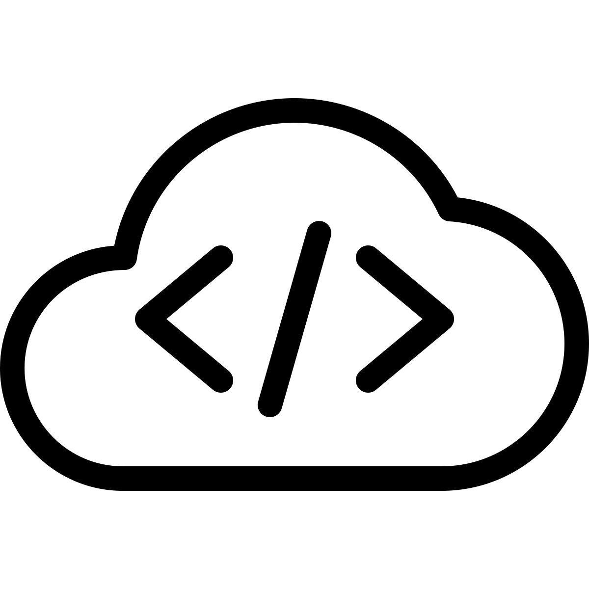 cloud programming icon