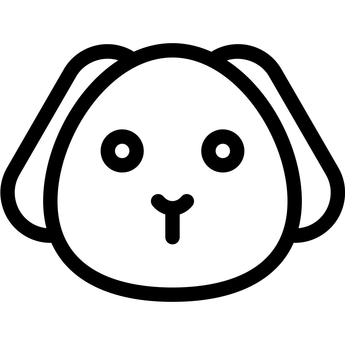 welpe ohne mund emoji icon