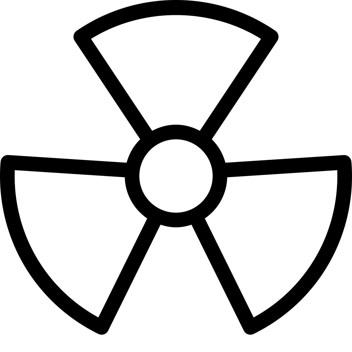 radioactive sign icon