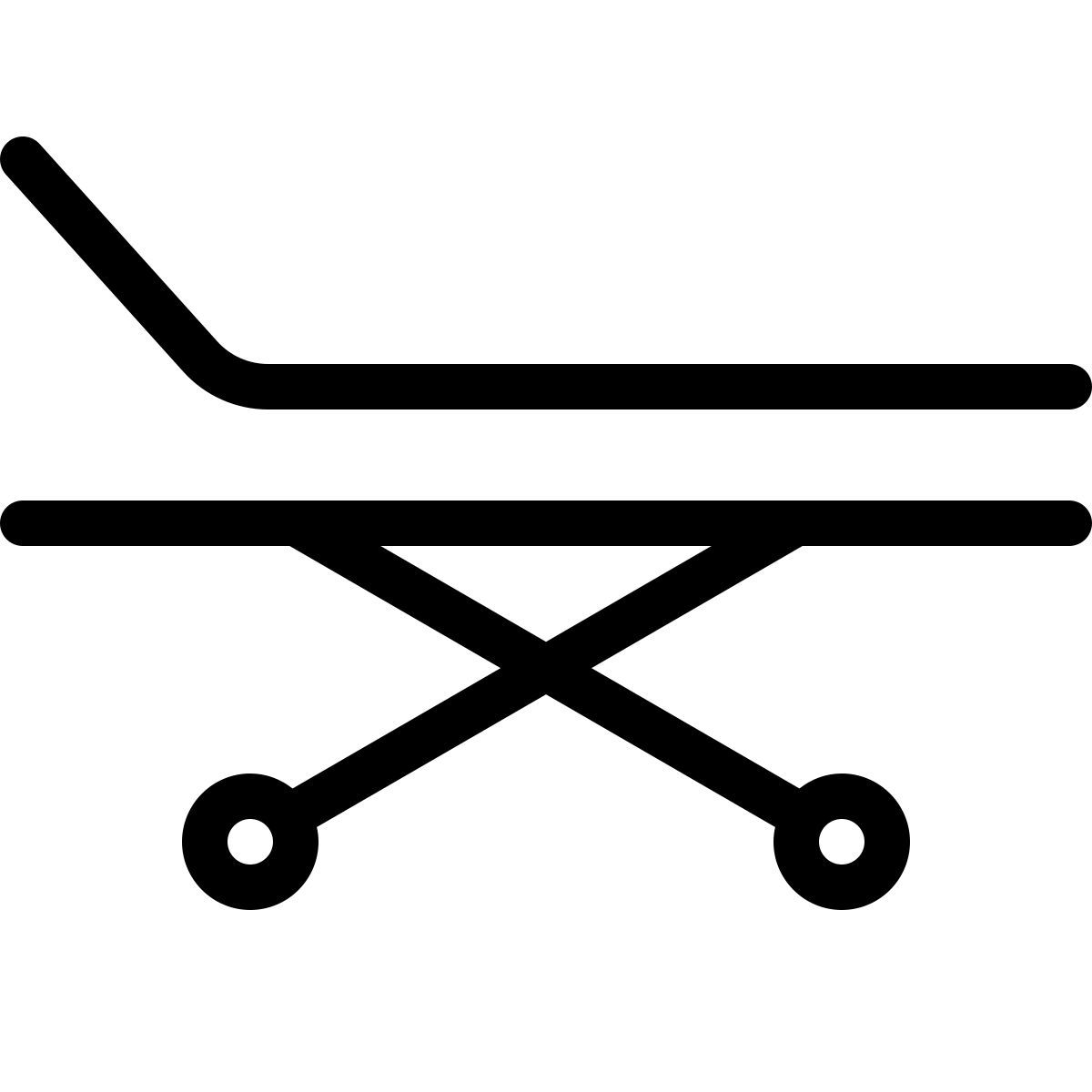 recliner hospital bed icon
