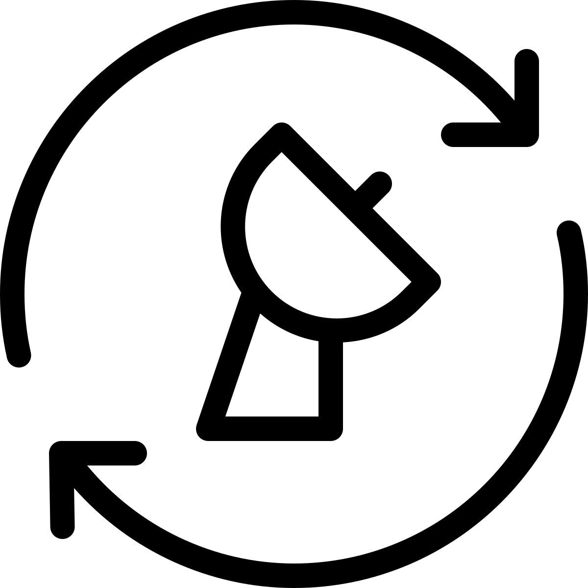 atualizar conexão via satélite icon