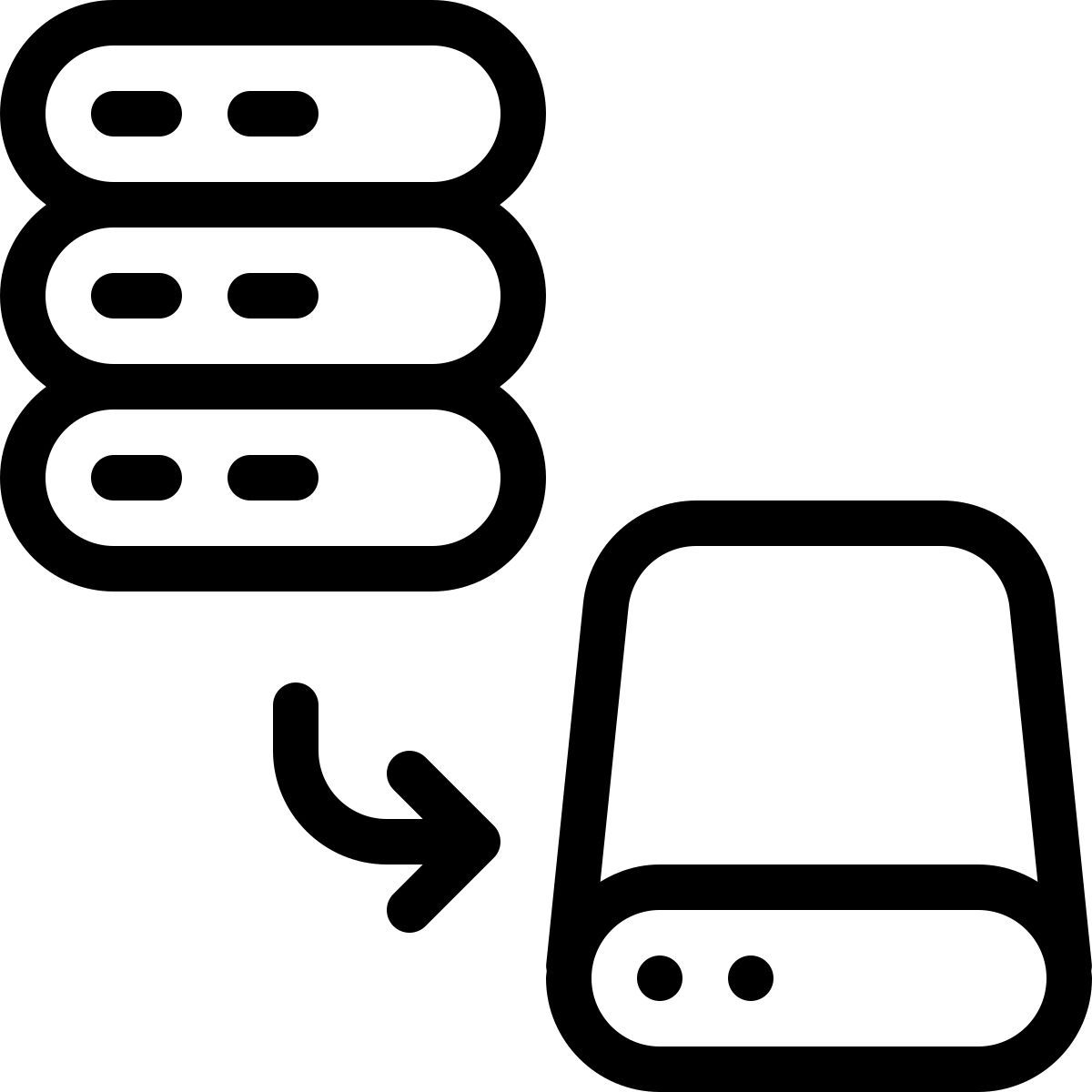 supprimer le stockage du serveur icon
