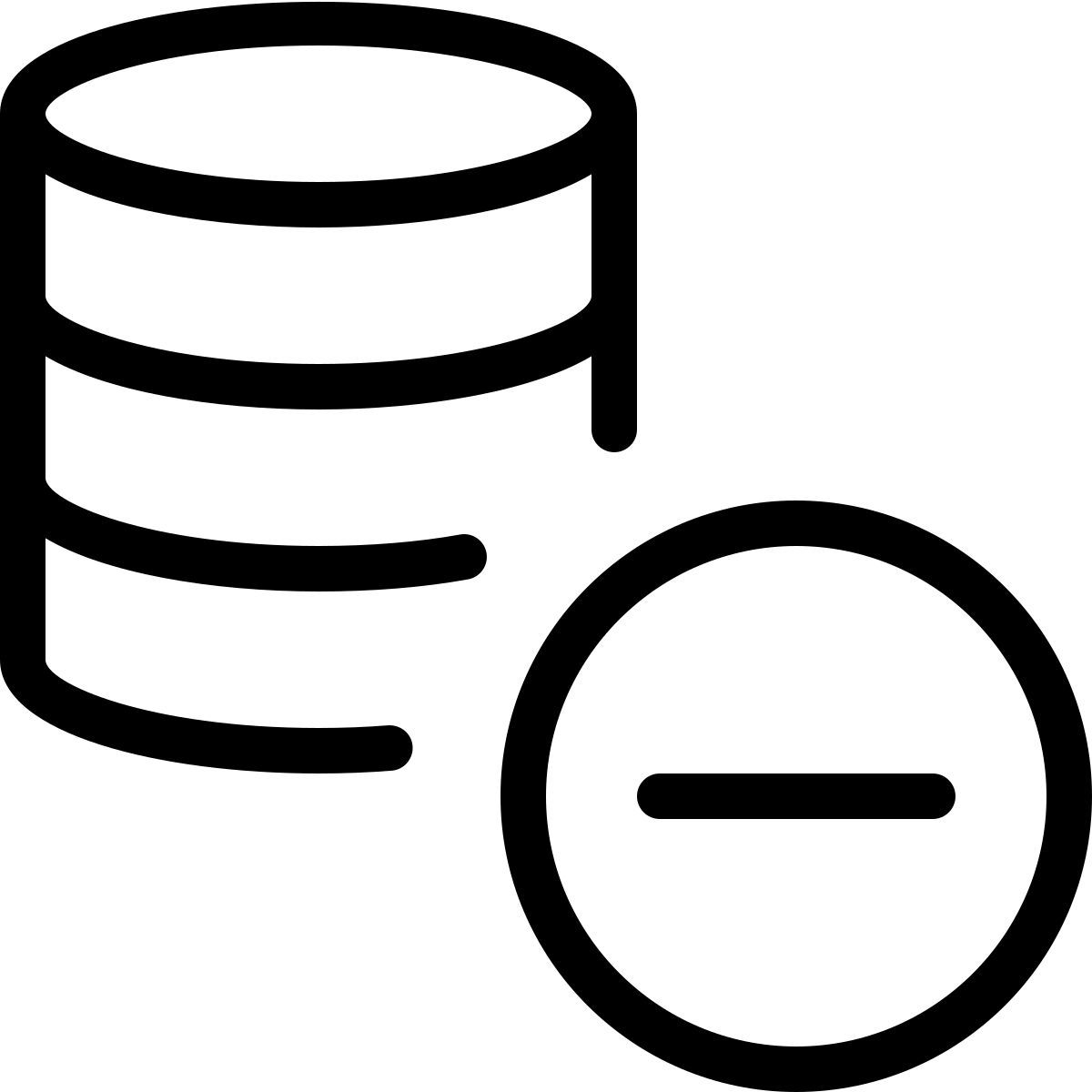 remove database icon