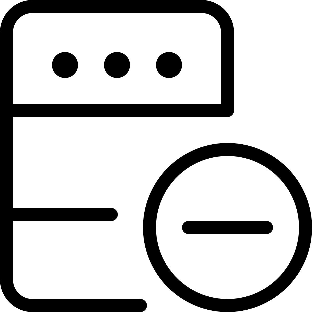 server entfernen icon