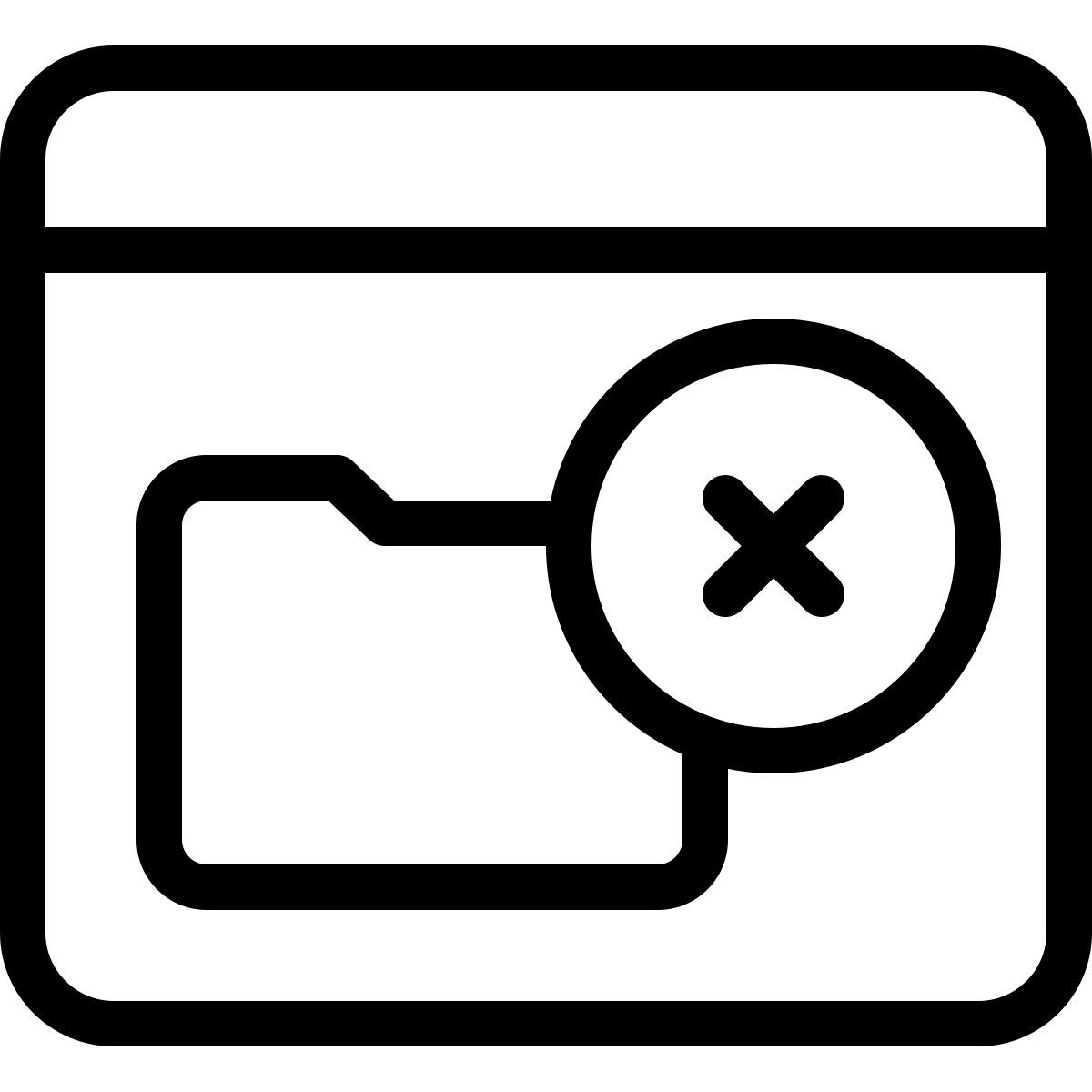 rimuovi cartella icon