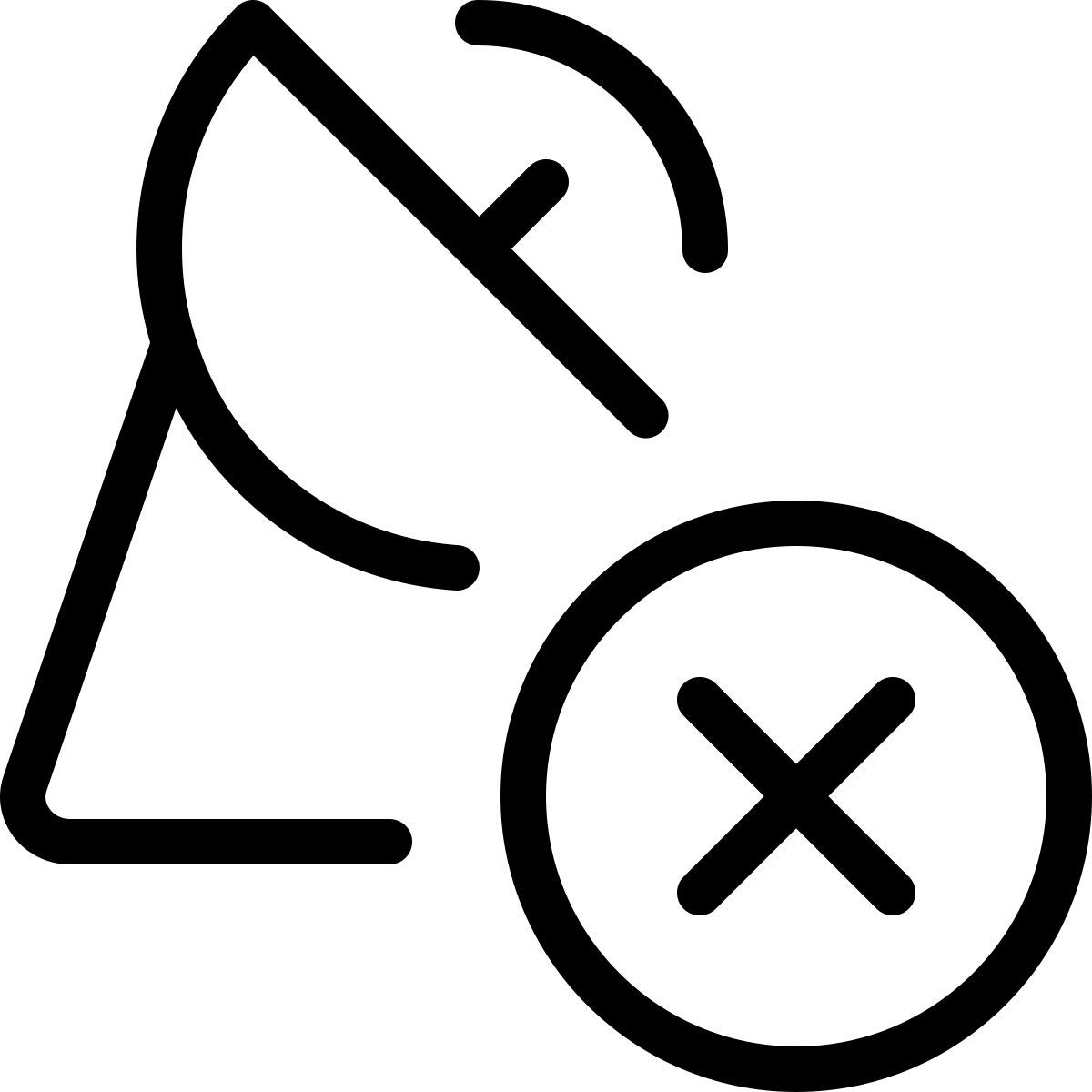 remove satellite dish icon