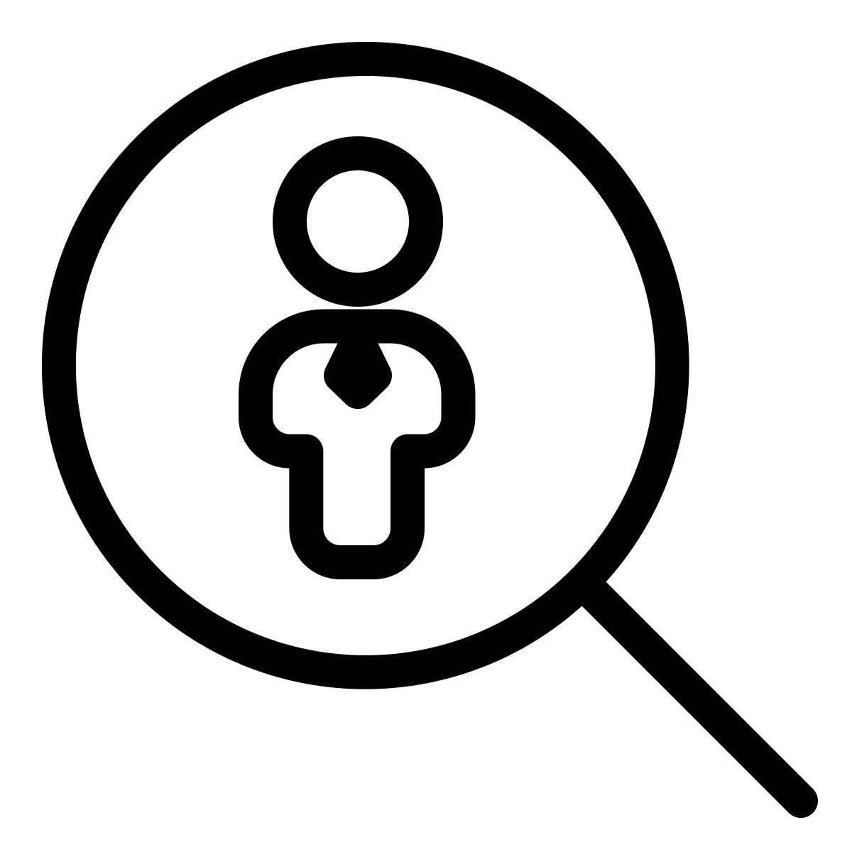businessman search icon