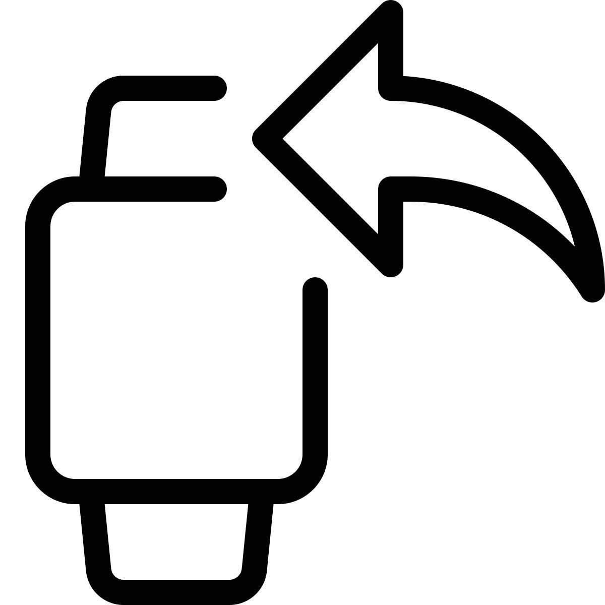 reply on smartwatch icon
