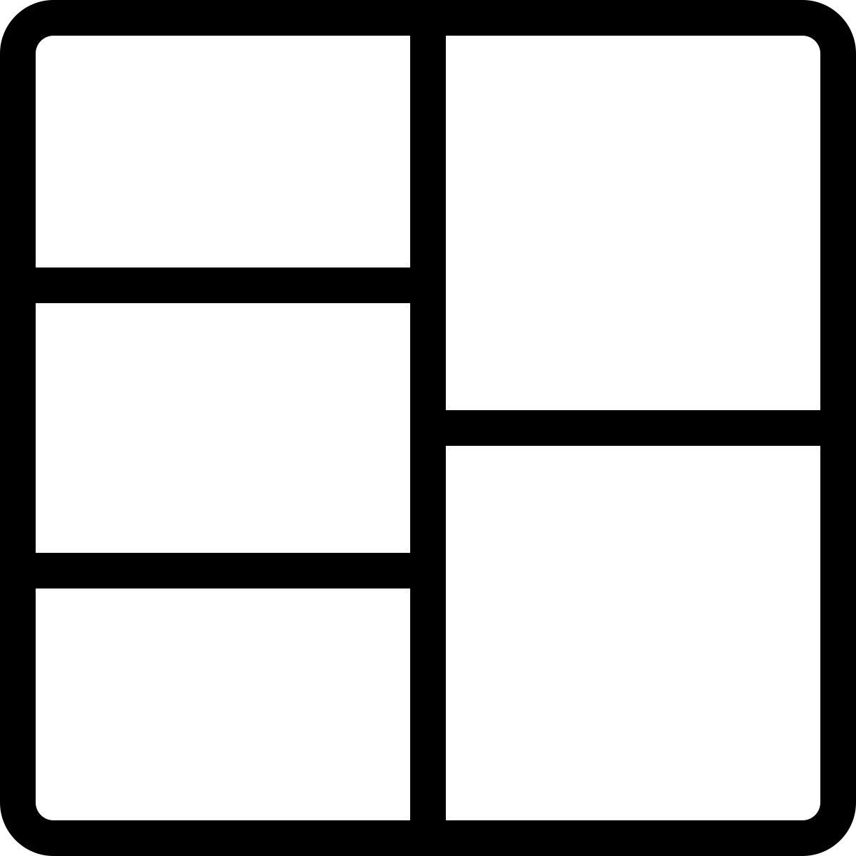 cuadrícula de doble fila icon