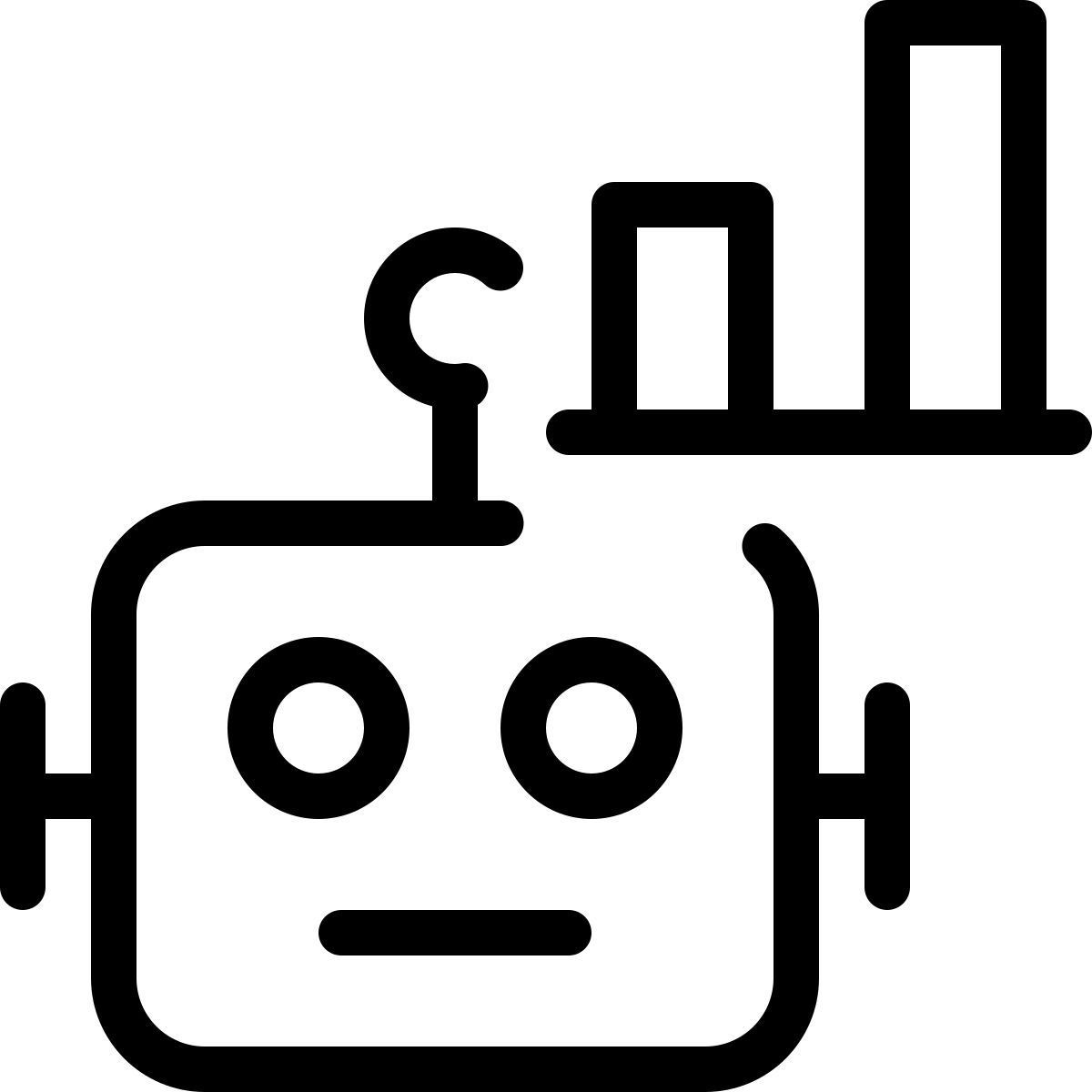 robot statistics icon