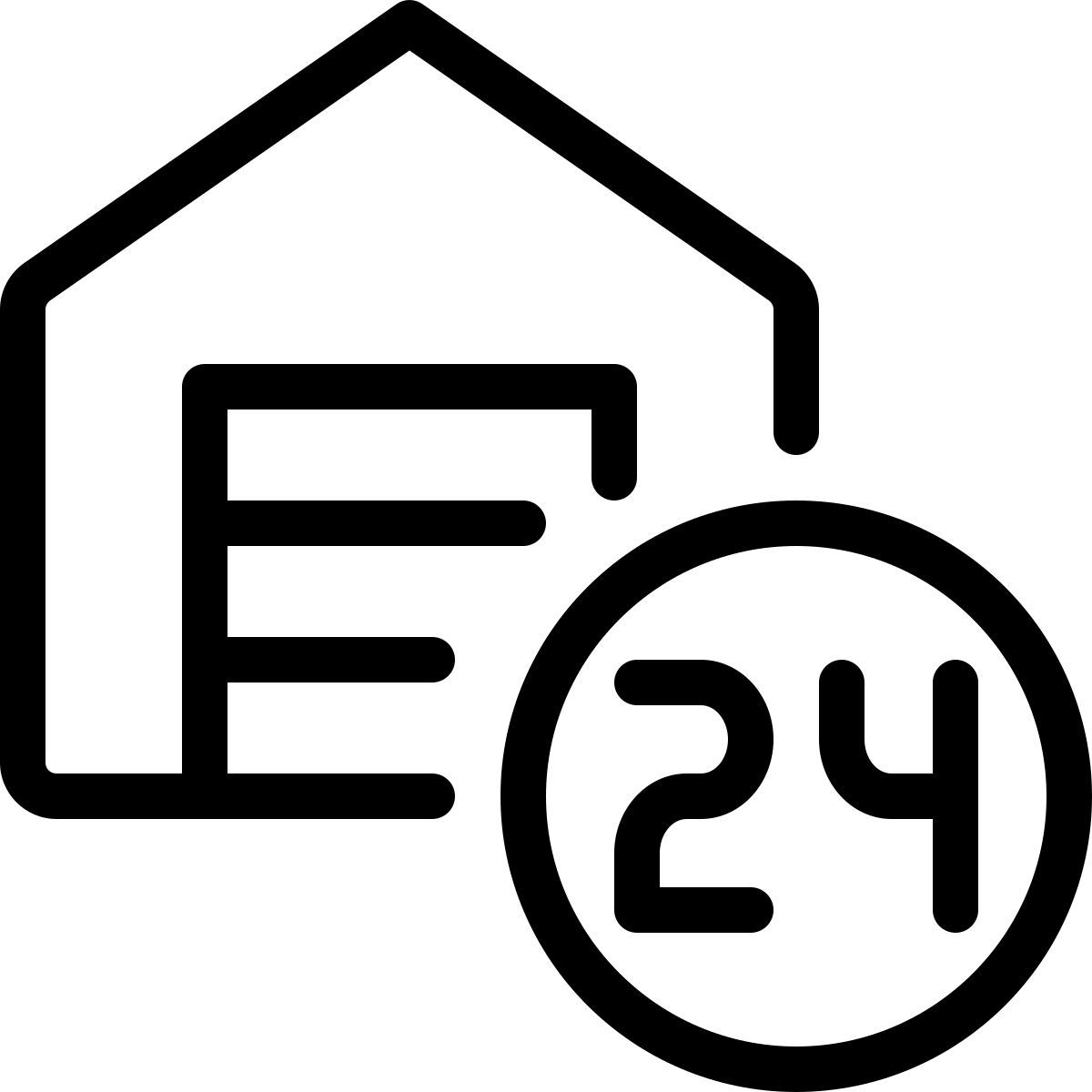 24/7 warehouse icon