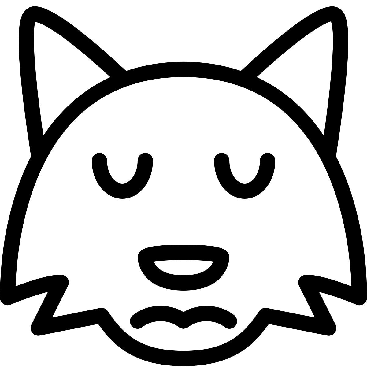 sad fox emoji icon