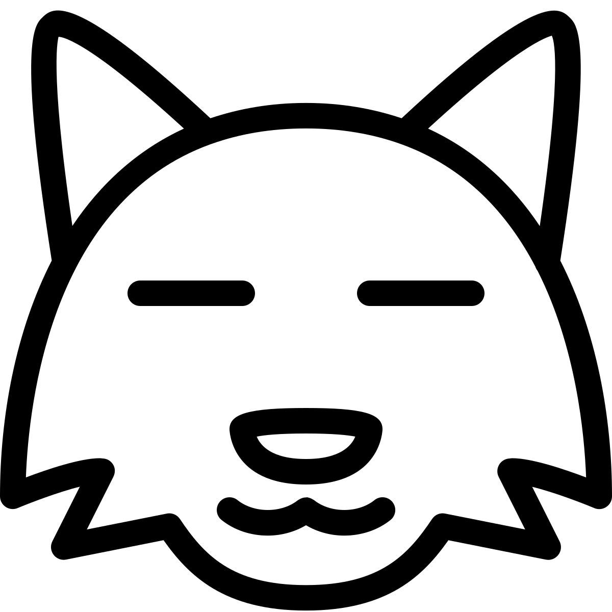 중립 여우 이모티콘 icon