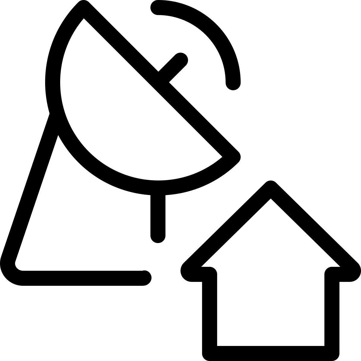 home satellite dish icon