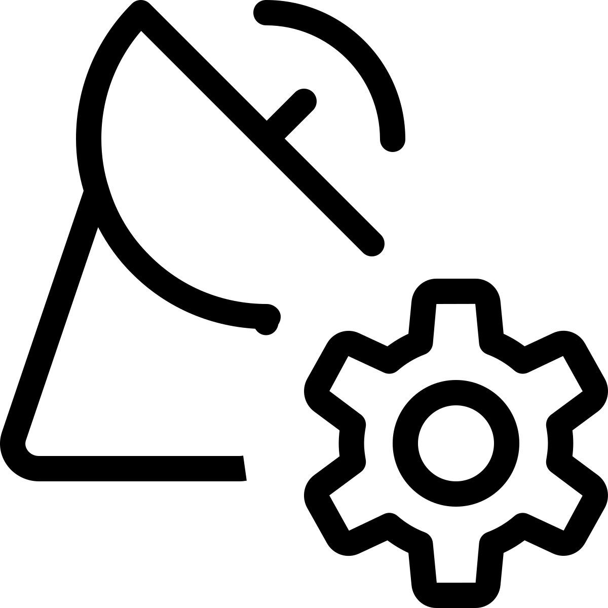satellite dish settings icon