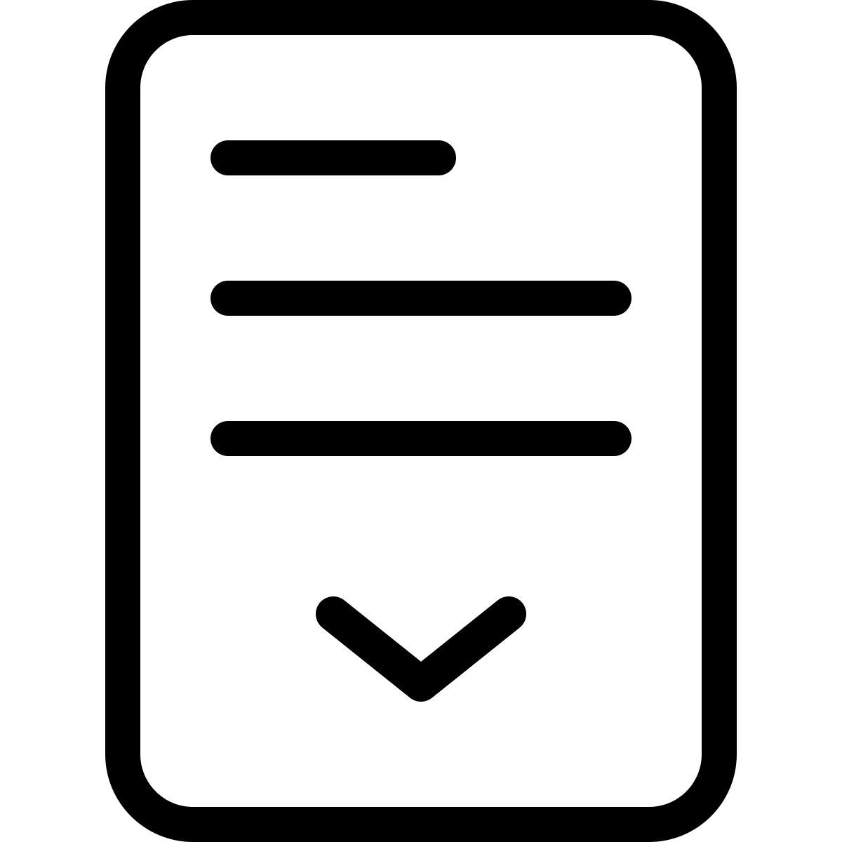 스크롤 가능한 메뉴 icon