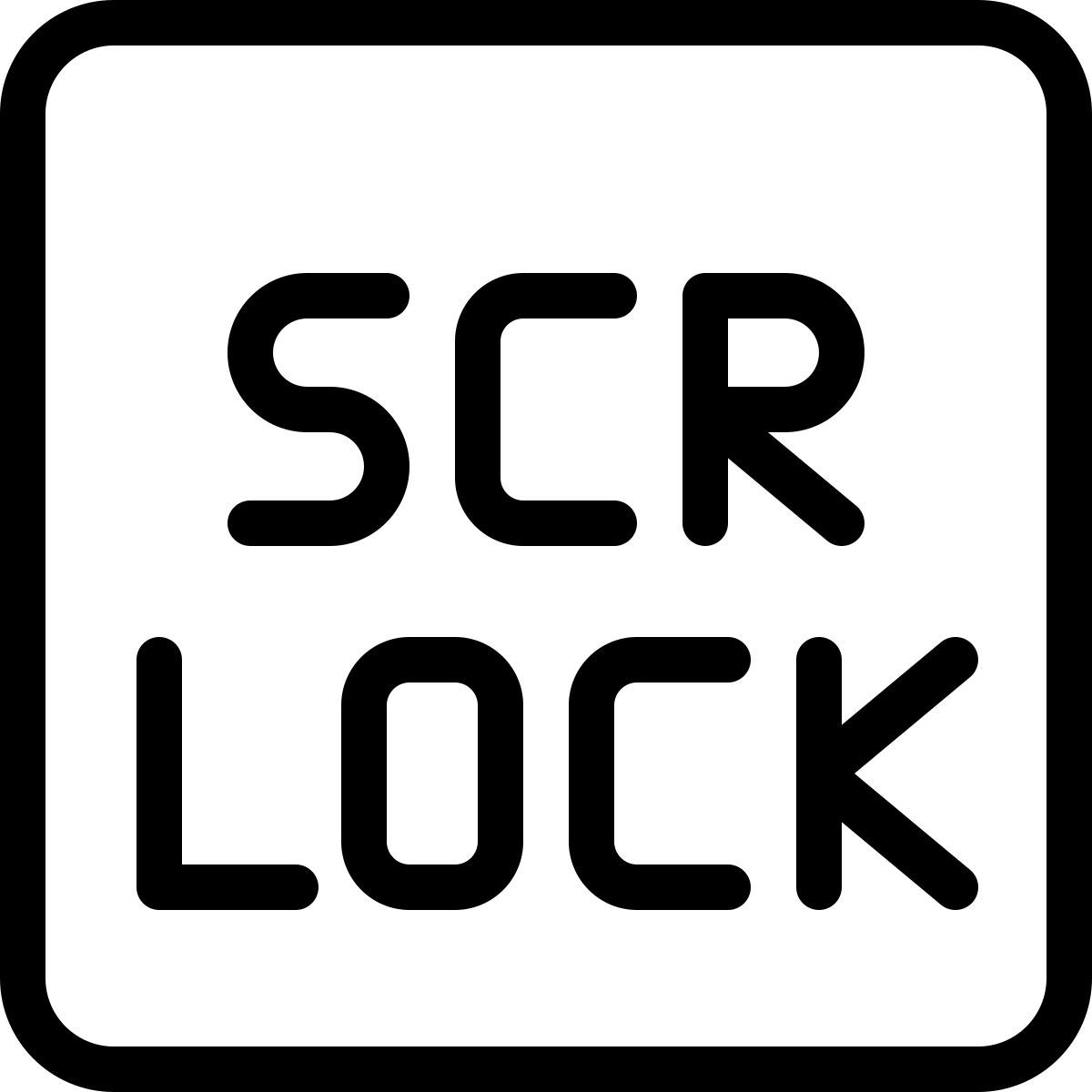 scroll lock key icon