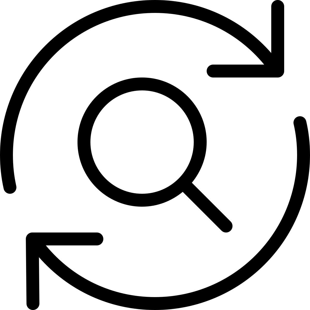 search synchronization icon