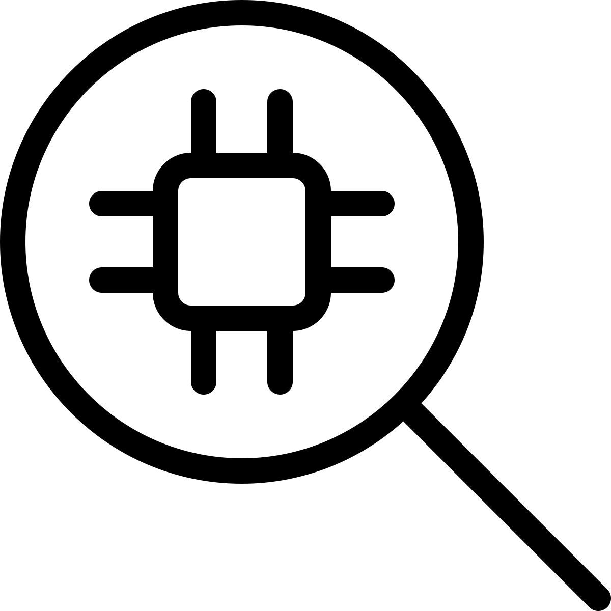 ricerca microprocessore icon